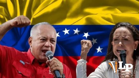 Diosdado Cabello y Corina Machado