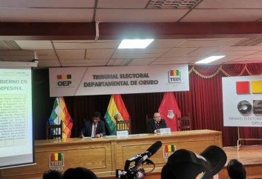 Rendición de cuentas 2025 del Tribunal Electoral de Oruro