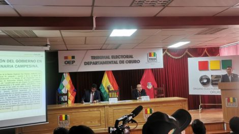 Rendición de cuentas 2025 del Tribunal Electoral de Oruro